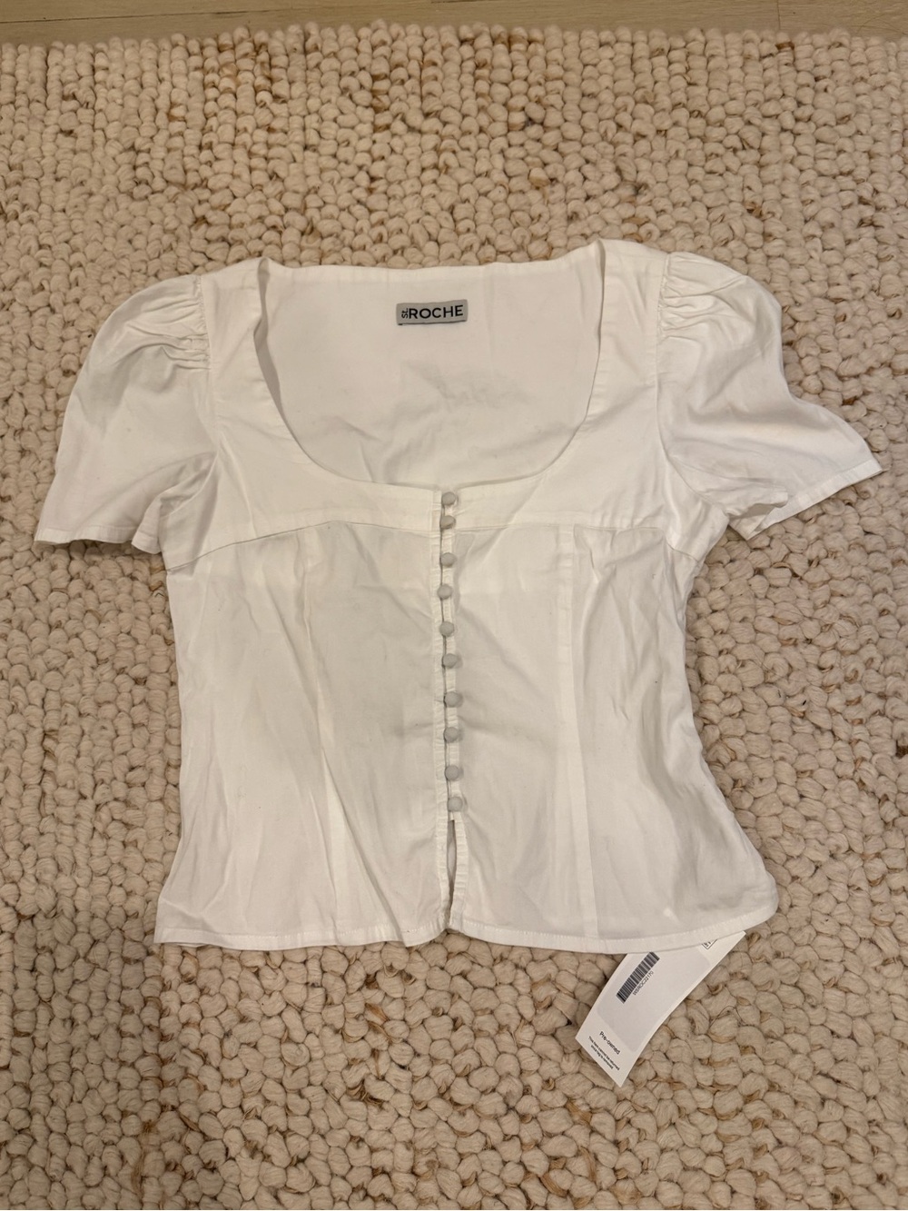 St Roche White Top - Picture 2 of 5